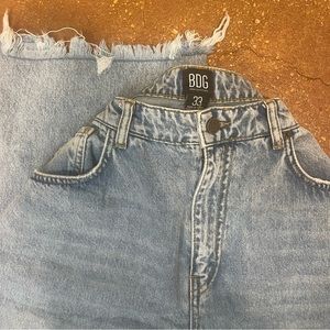 BDG light wash distressed jeans
